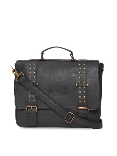 

PUNK Men Black Solid Messenger Bag