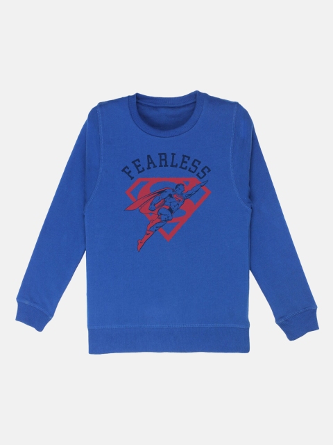 

Kids Ville Boys Blue Superman Printed Sweatshirt