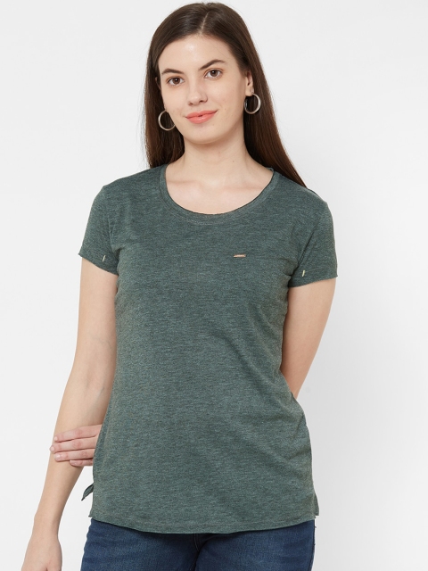 

Juliet Women Green Solid Top