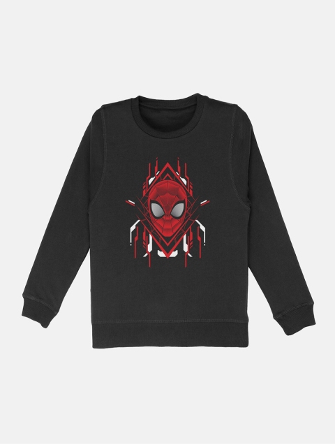 

Kids Ville Boys Black Spiderman Printed Sweatshirt