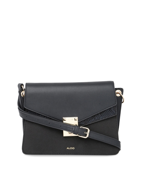 

ALDO Black Solid Sling Bag