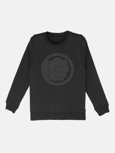 

Kids Ville Boys Black Hulk Printed Sweatshirt