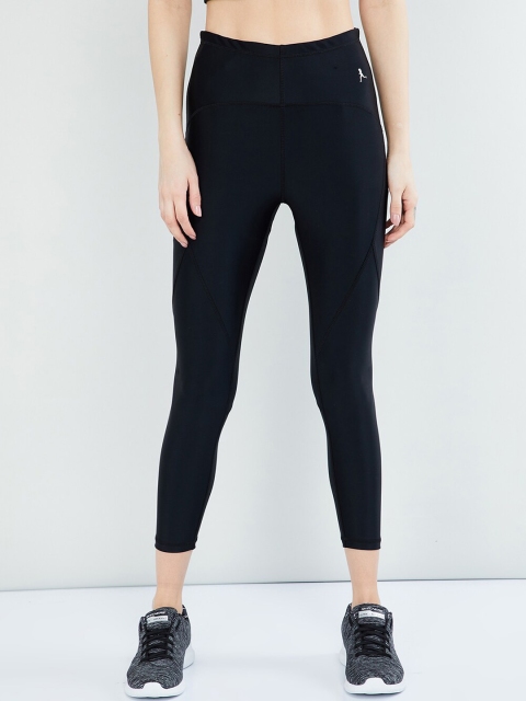 

max Women Black Solid Tights