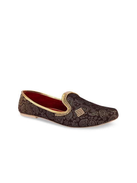 

DESI COLOUR Men Coffee Brown Mojaris