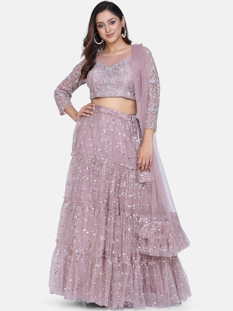 

BOMBAY SELECTIONS Pink Ready to Wear Lehenga & Blouse with Dupatta