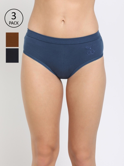 

DIXCY SCOTT Slimz Women Pack of 3 Assorted Hipster Briefs PR119673