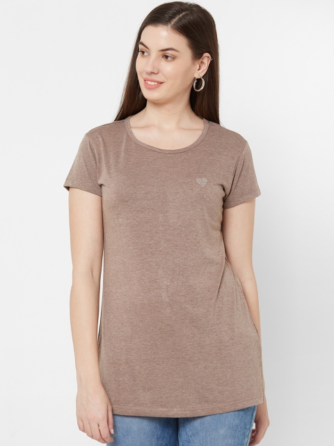 

Juliet Women Brown Solid Pure Cotton Top