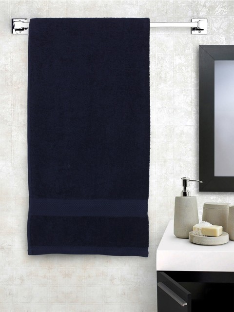 

Raymond Home Unisex Navy Blue Solid 450 GSM Bath Towel