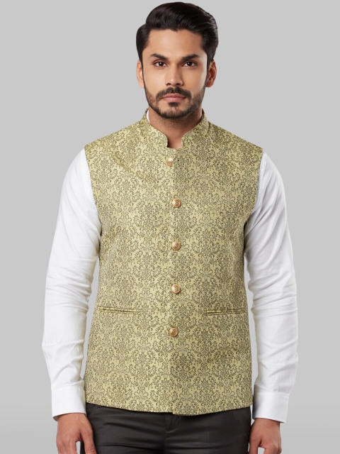 

Raymond Green Printed Nehru Jackets