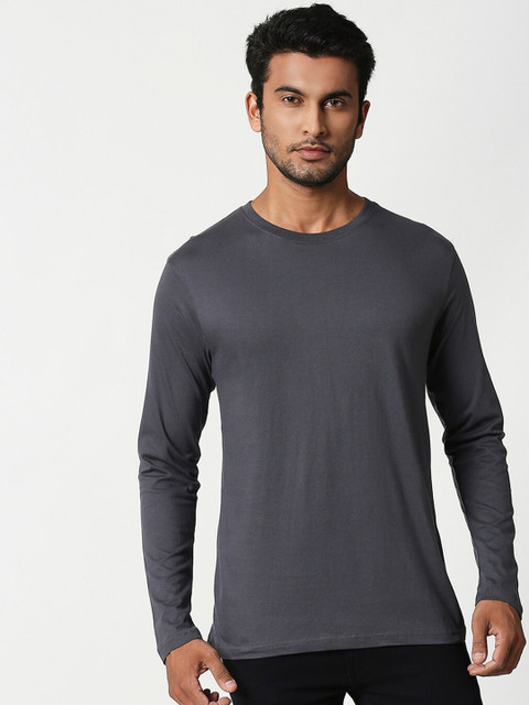 

Bewakoof Men Grey Printed Round Neck T-shirt