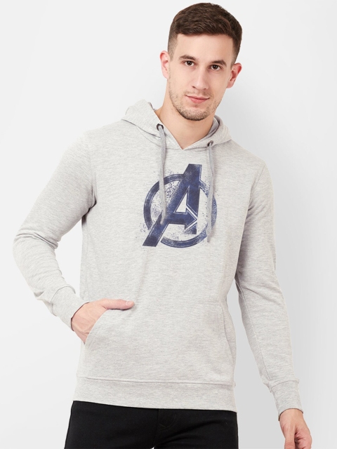 

Free Authority Men Grey Avengers Printed Hooded Sweatshirt