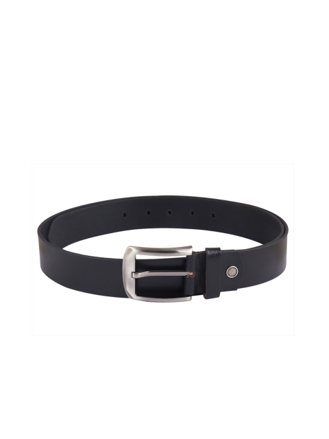 

Billion Men Black Solid Genuine Leather Belt