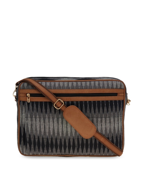 

Tokyo Talkies Women Black & Grey Colourblocked 15.5 Inch Laptop Bag