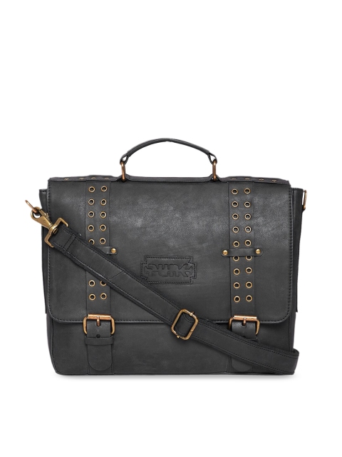 

PUNK Men Black Solid Messenger Bag