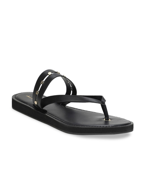 

ALDO Women Black Solid Open Toe Flats