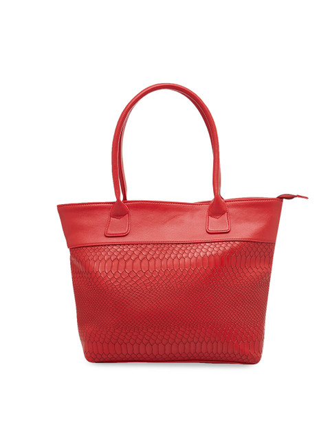 

Tokyo Talkies Red Textured Shoulder Bag