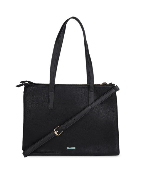 

ALDO Black Solid Tote Bag