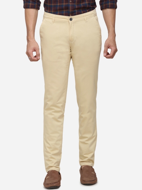 

Greenfibre Men Yellow Slim Fit Solid Regular Trousers