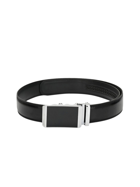 

Pacific Gold Men Black Solid Genuine Leather Belt