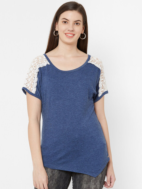 

Juliet Women Navy Blue Solid Top