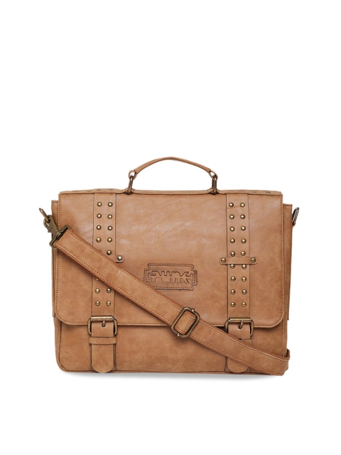 

PUNK Men Tan Brown Solid Messenger Bag