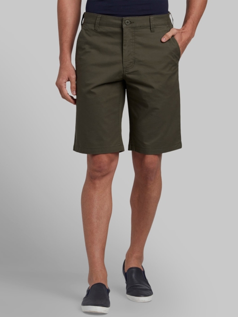 

Parx Men Green Solid Regular Fit Regular Shorts