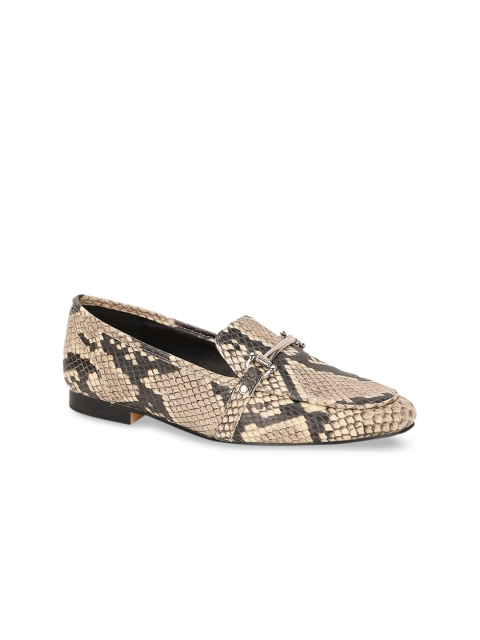 

ALDO Women Beige Printed Loafers