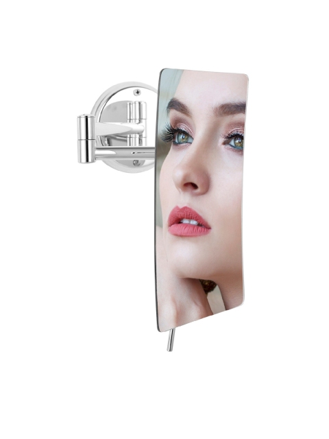 

Rozia Silver-Toned Frameless Wall Mount Rectangular Mirror