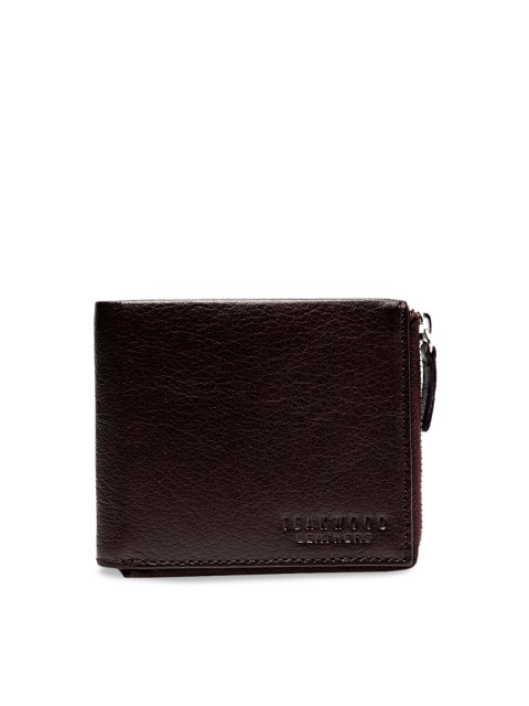 

Teakwood Leathers Men Brown Solid Zip Around Wallet