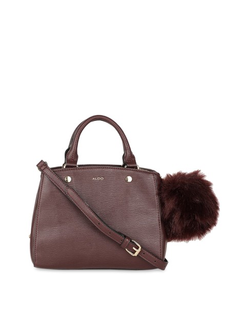 

ALDO Brown Textured Handheld Bag