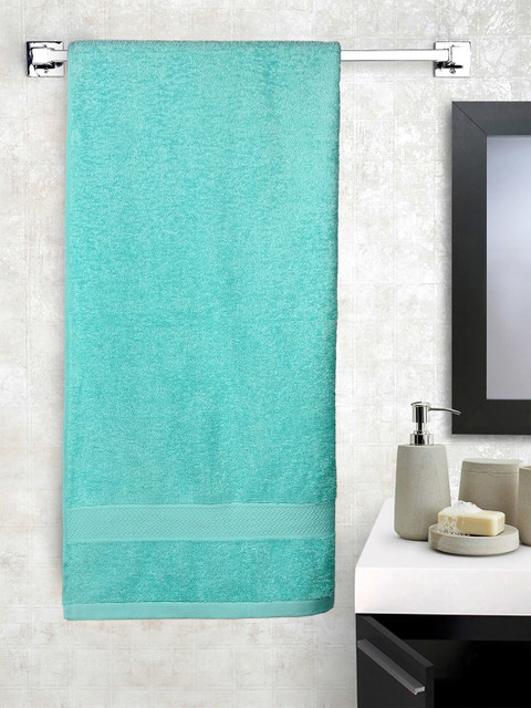 

Raymond Home Unisex Sea-Green Solid 380 GSM Bath Towel