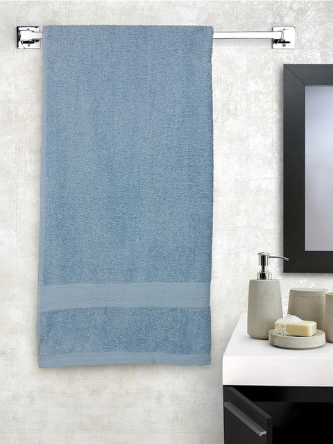 

Raymond Home Unisex Blue Solid 450 GSM Bath Towel