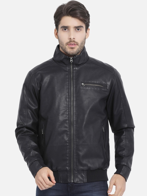 

t-base Men Black Solid Lightweight Bomber