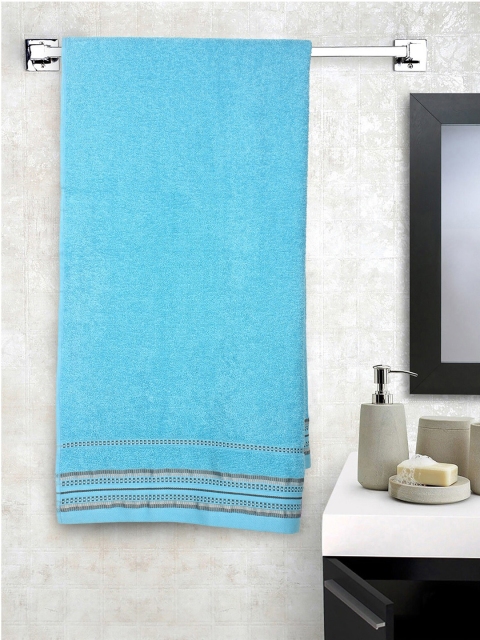 

Raymond Home Unisex Blue Solid 380 GSM Bath Towel