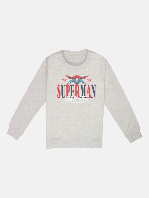 

Kids Ville Boys Grey Superman Printed Sweatshirt