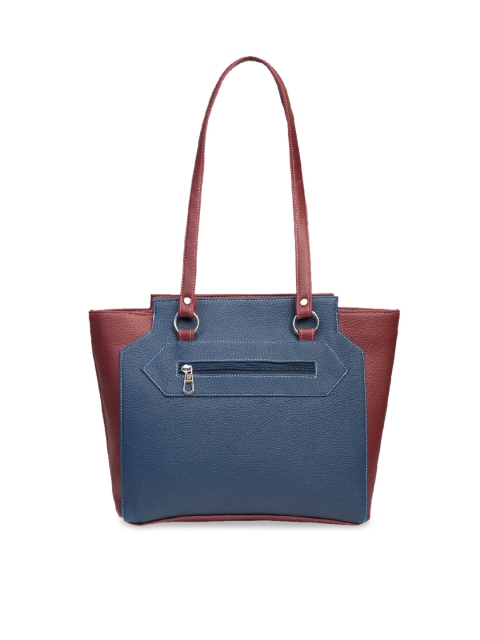 

Fostelo Blue & Maroon Colourblocked Shoulder Bag