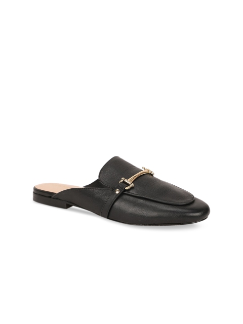 

ALDO Women Black Solid Leather Flats