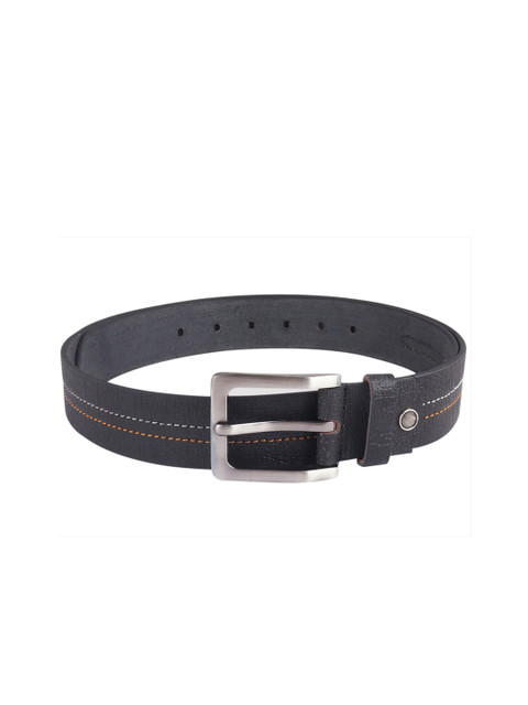 

Billion Men Black Solid Leather Belt