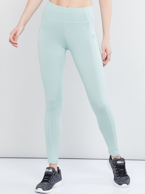 

MAX Women Solid Skinny Fit Training Tights, Green