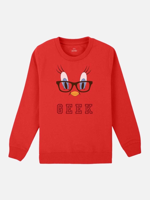 

Kids Ville Girls Red Tweety Printed Sweatshirt