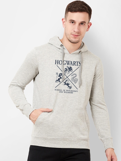 

Free Authority Men Grey Harry Potter Printed Hooded Sweatshirt
