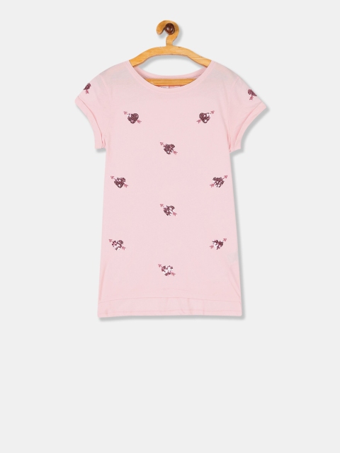 

GAP Girls Pink Sequinned T-shirt