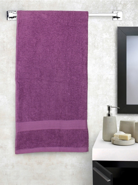 

Raymond Home Unisex Purple Solid 450 GSM Bath Towel