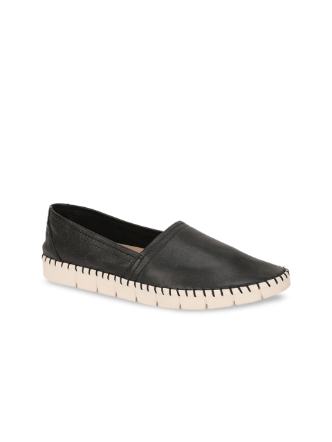 

ALDO Women Black Solid Leather Ballerinas
