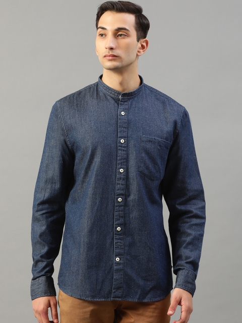 

Matinique Men Blue Slim Fit Solid Casual Denim Shirt