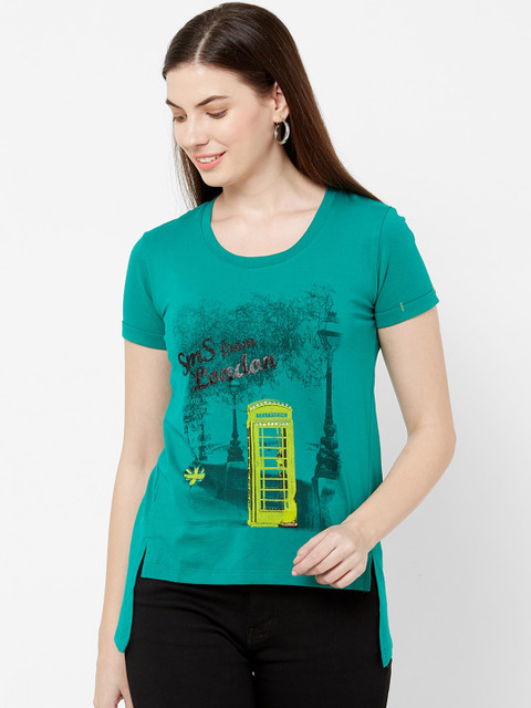 

Juliet Women Green Printed Top