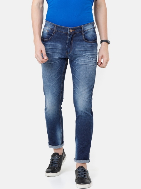 

CINOCCI Men Blue Slim Fit Mid-Rise Clean Look Jeans