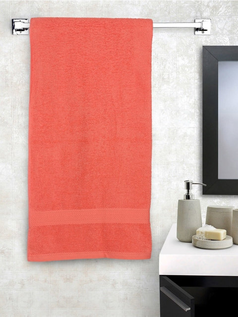 

Raymond Home Unisex Coral Orange Solid 450 GSM Bath Towel