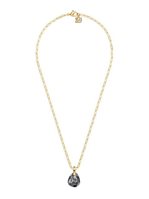 

SWAROVSKI Grey T Bar Gold-Plated Pendant