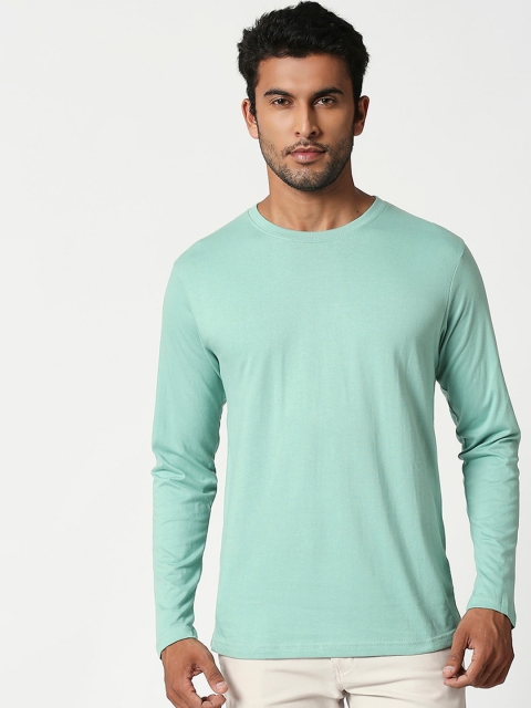 

Bewakoof Men Sea Green Printed Round Neck T-shirt